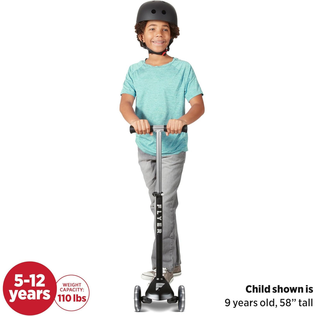 Radio Flyer Kids Scooter, Flyer Glider Pro Ride On w/ Light Up Wheels (Open Box)