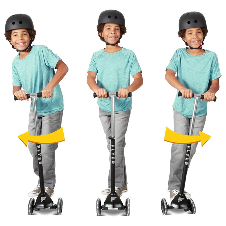 Radio Flyer Kids Scooter, Flyer Glider Pro Ride On w/ Light Up Wheels (Open Box)