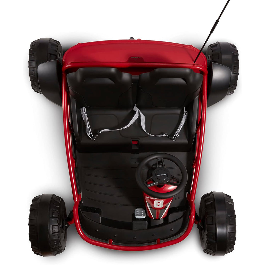Radio Flyer 24 Volt Electric Go-Kart for Kids Ages 3-8, 2-Seater, Red (Open Box)
