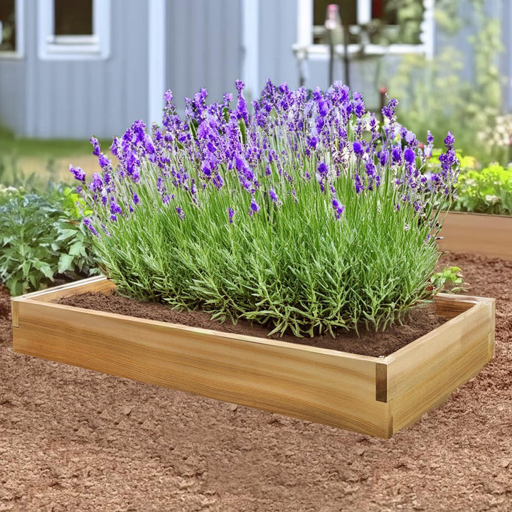 All Things Cedar 4-ft X 2-ft Raised Garden Planter Bed, Western Red Cedar Build