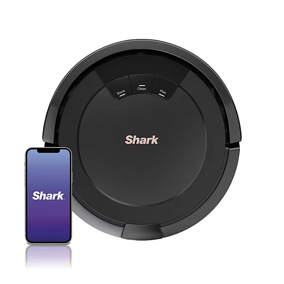 Shark ION Robot Vacuum, Wi-Fi Connected With Bonus Dual Edge Side Brushes, Black