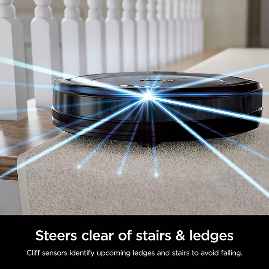 Shark ION Robot Vacuum, Wi-Fi Connected With Bonus Dual Edge Side Brushes, Black