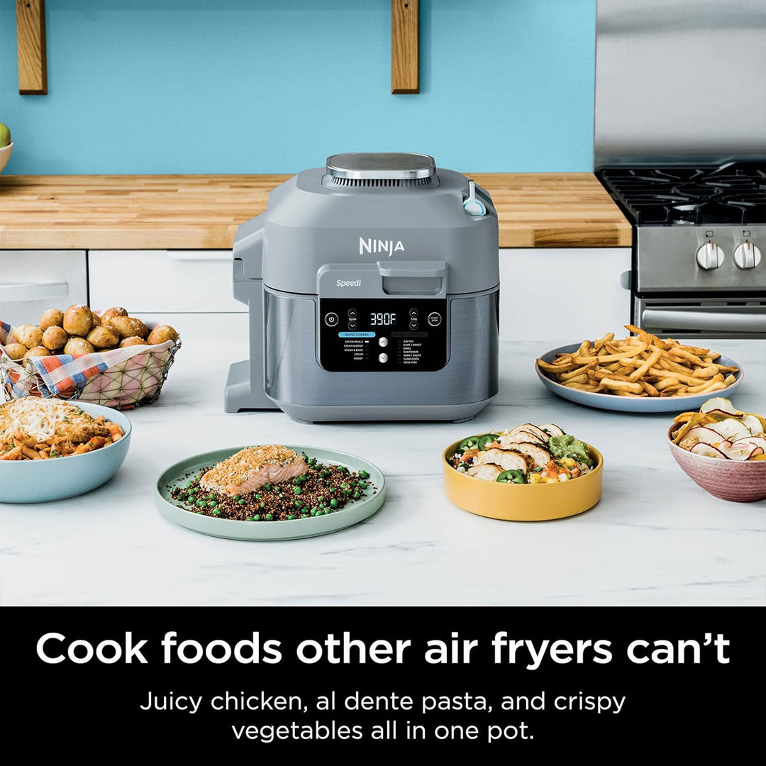 Ninja 6-Qt Air Fryer & Cooker Combo, Multi-Function Non-Stick Pot (For Parts)
