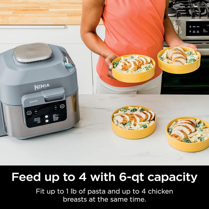 Ninja 6-Qt Air Fryer & Cooker Combo, Multi-Function Non-Stick Pot (For Parts)