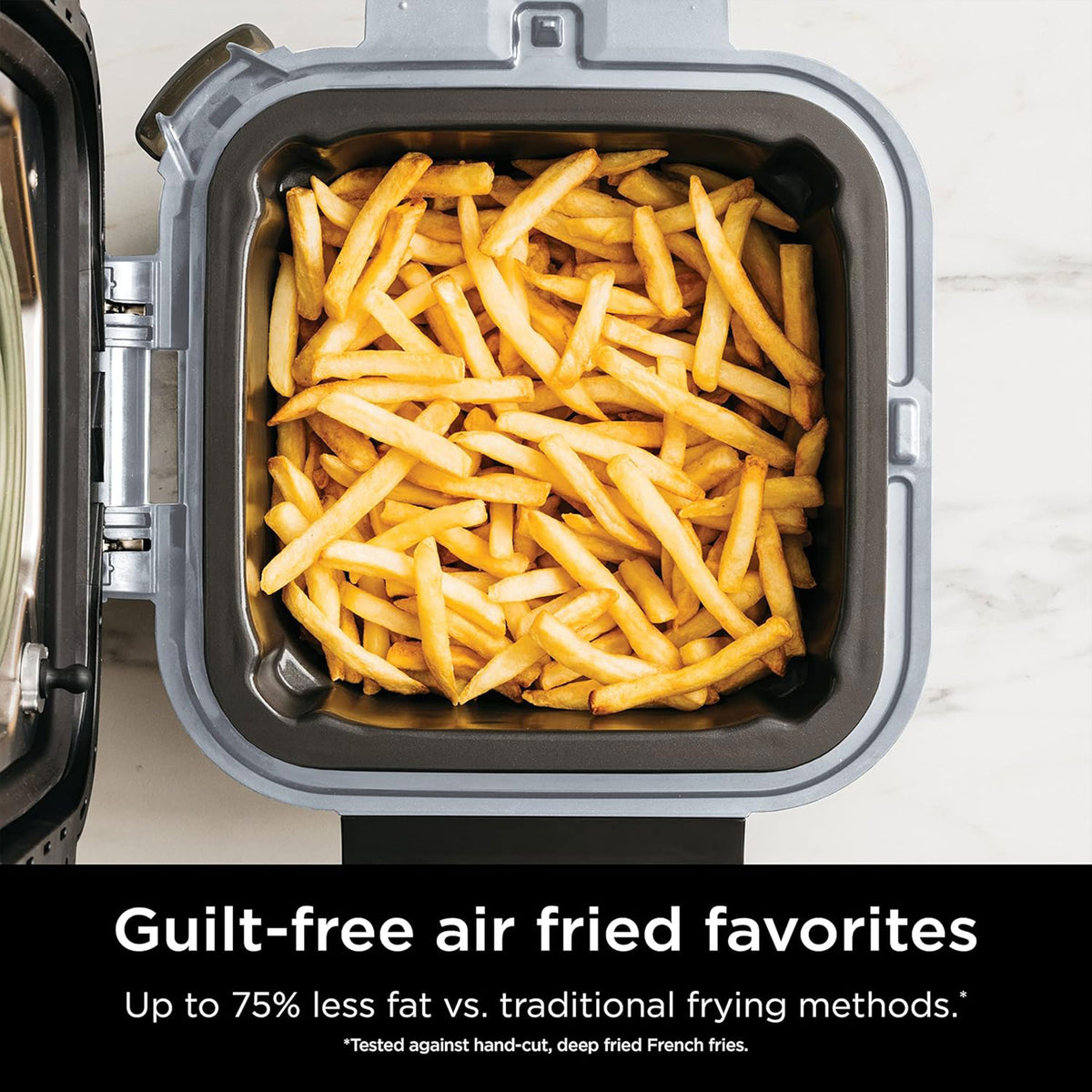Ninja 6-Qt Air Fryer & Rapid Cooker Combo, Multi-Function Non-Stick Pot (Used)