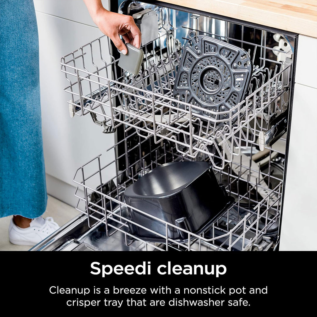 Ninja 6-Qt Air Fryer & Cooker Combo, Multi-Function Non-Stick Pot (For Parts)