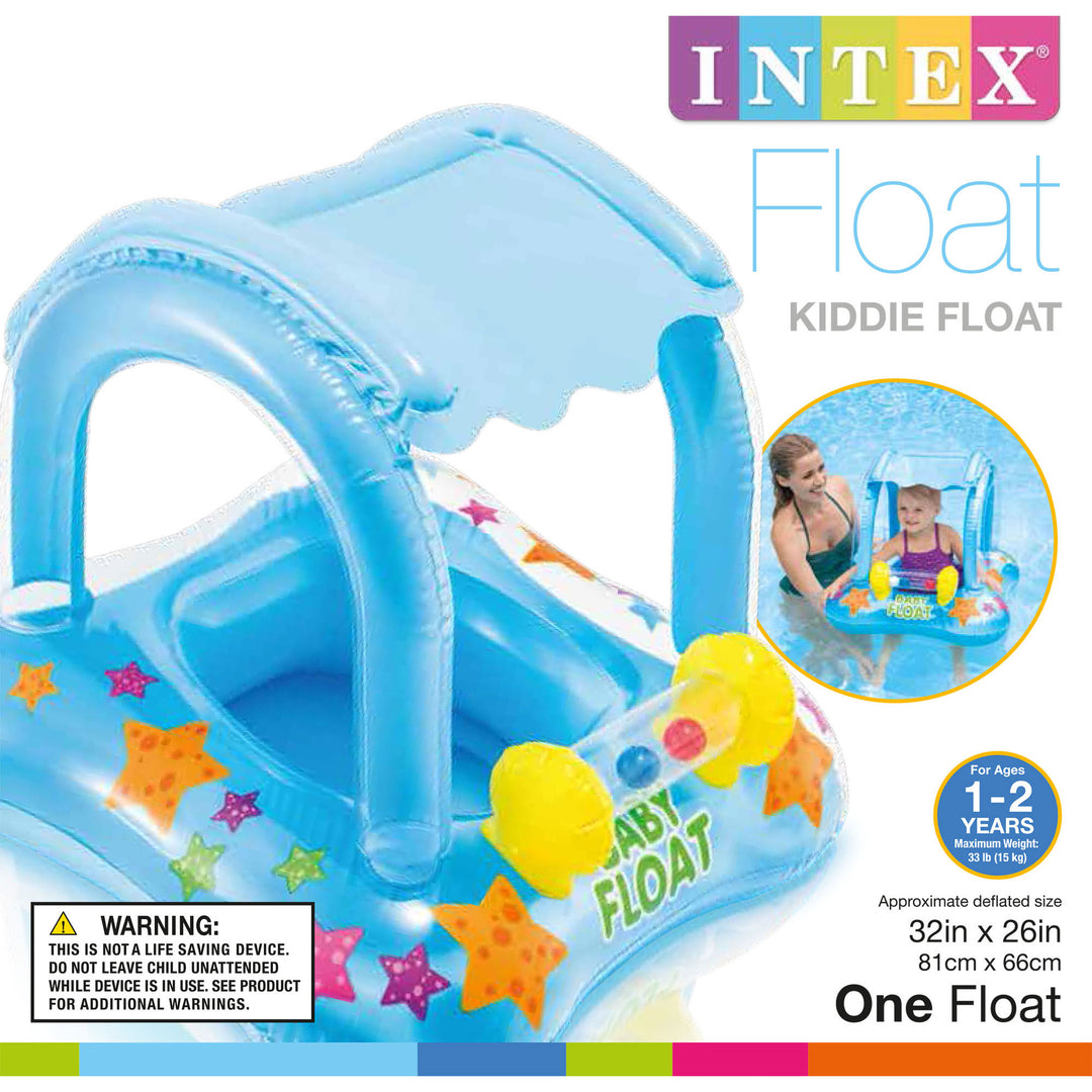Intex My Baby Float Inflatable Swimming Pool Kiddie Tube Raft | 56581EP - VMInnovations