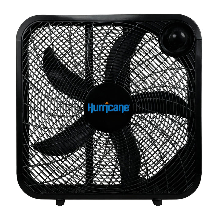 Hurricane 20 Inch Classic Series Floor Box Fan with 3 Speed Settings, Black