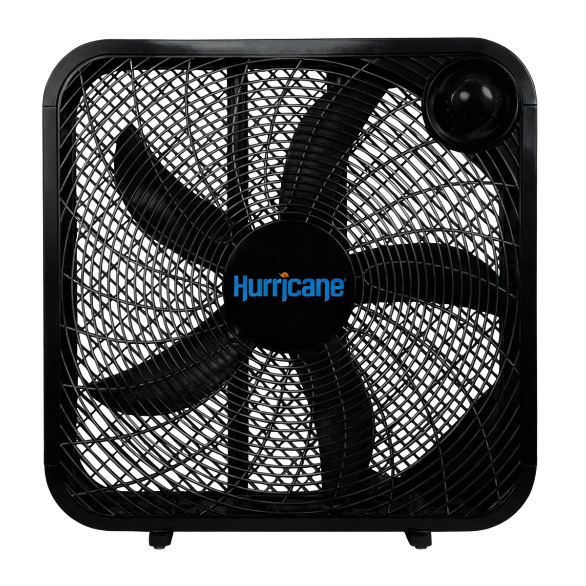 Hurricane 20 Inch Classic Series Floor Box Fan with 3 Speed Settings, Black