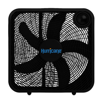 Hurricane 20" Classic Series Floor Box Fan with 3 Speed Settings, Black, 10 Pack