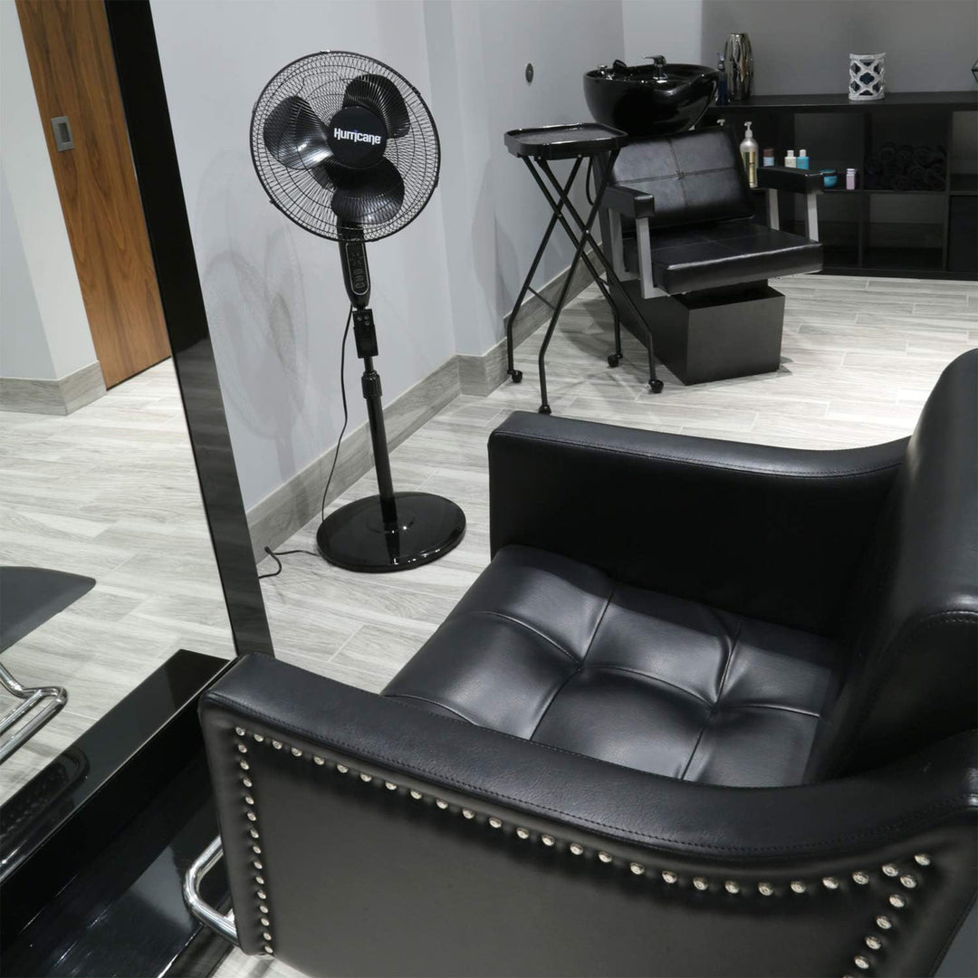 Hurricane Supreme 16" 3 Speed Oscillating Stand Pedestal Fan w/ Remote(Open Box)