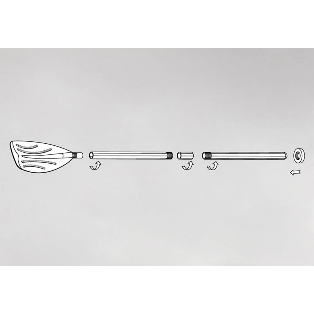 Intex Set of 48" Inflatable Boat Paddles Plastic Ribbed Oars (Pair)(Open Box)