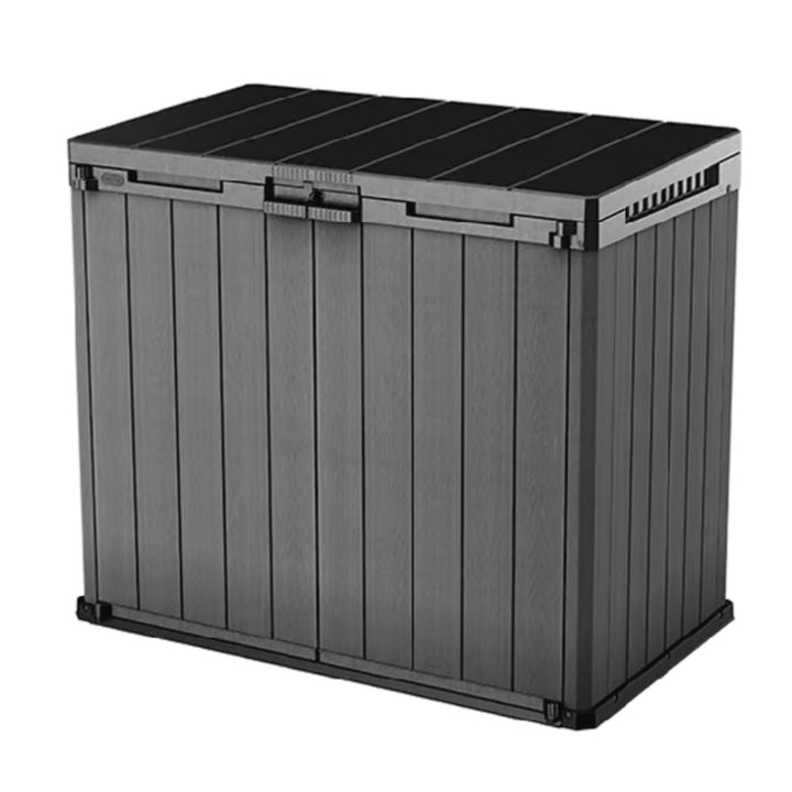 Keter Outdoor Storage Shed, Durable Resin, Compact, Store-It-Out Darwin, Grey