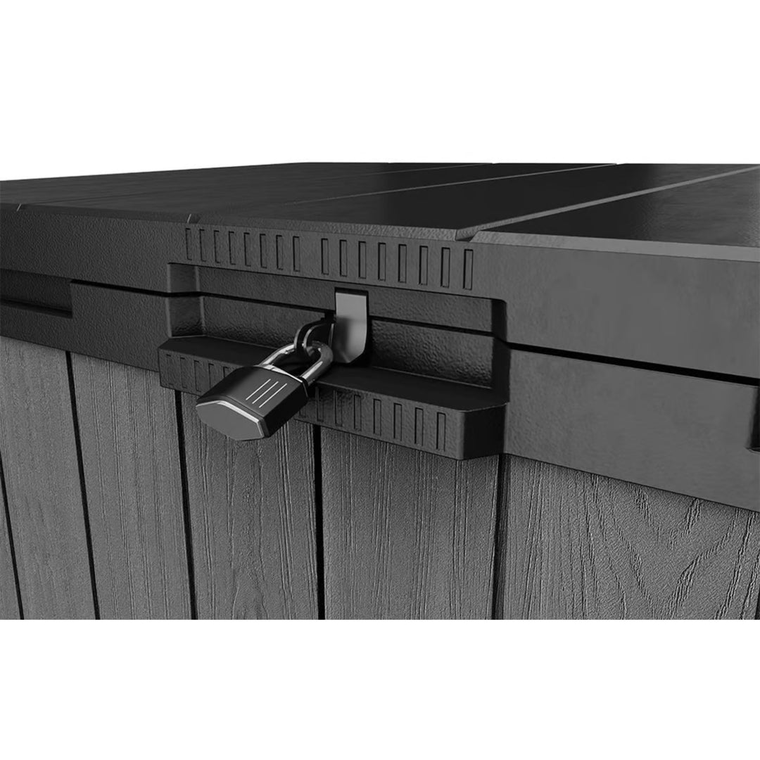 Keter Outdoor Storage Shed, Durable Resin, Compact, Darwin, Grey (Open Box)