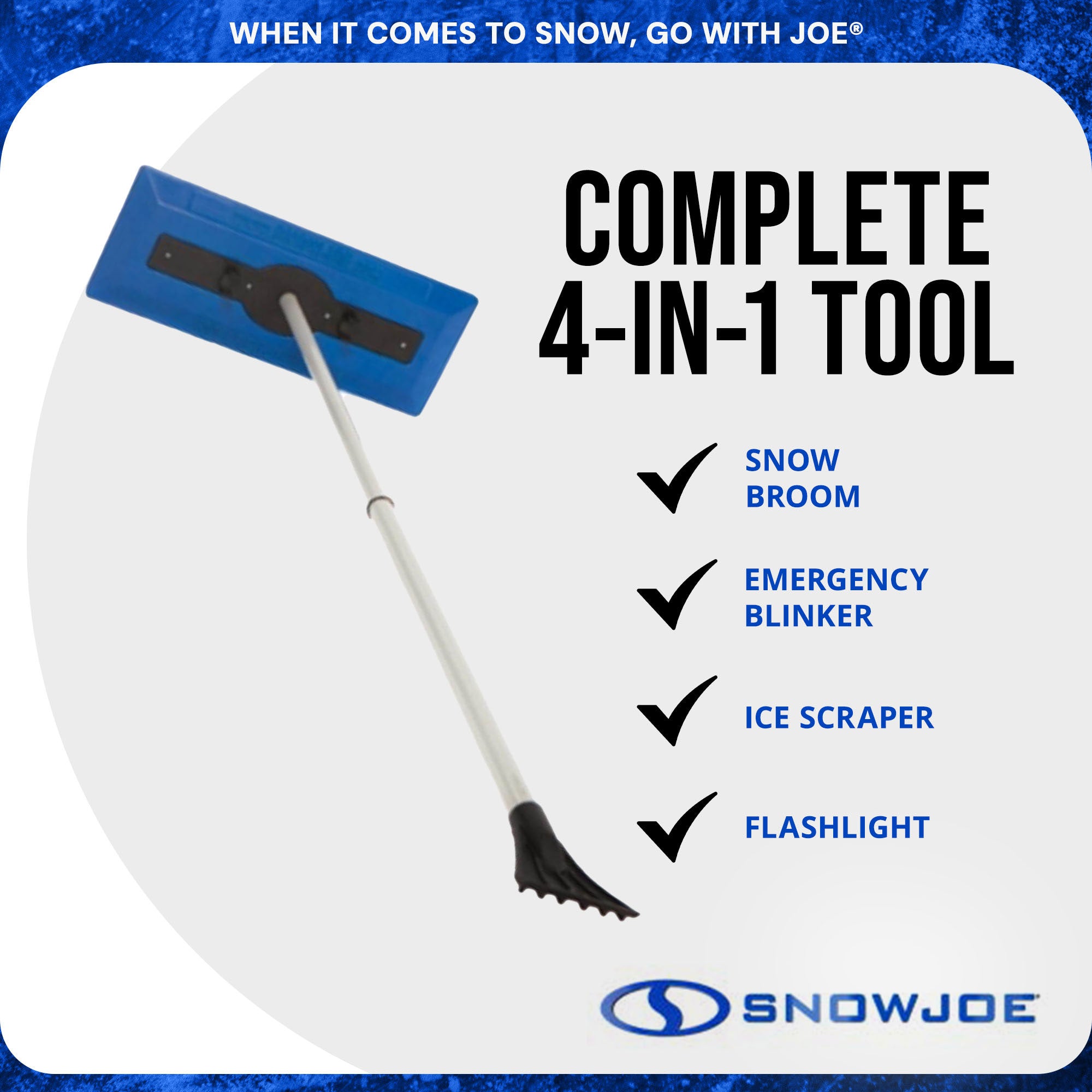 Snow Joe 6 Pack Windshield Ice Scraper, Car Window Snow Removal Broom for Winter