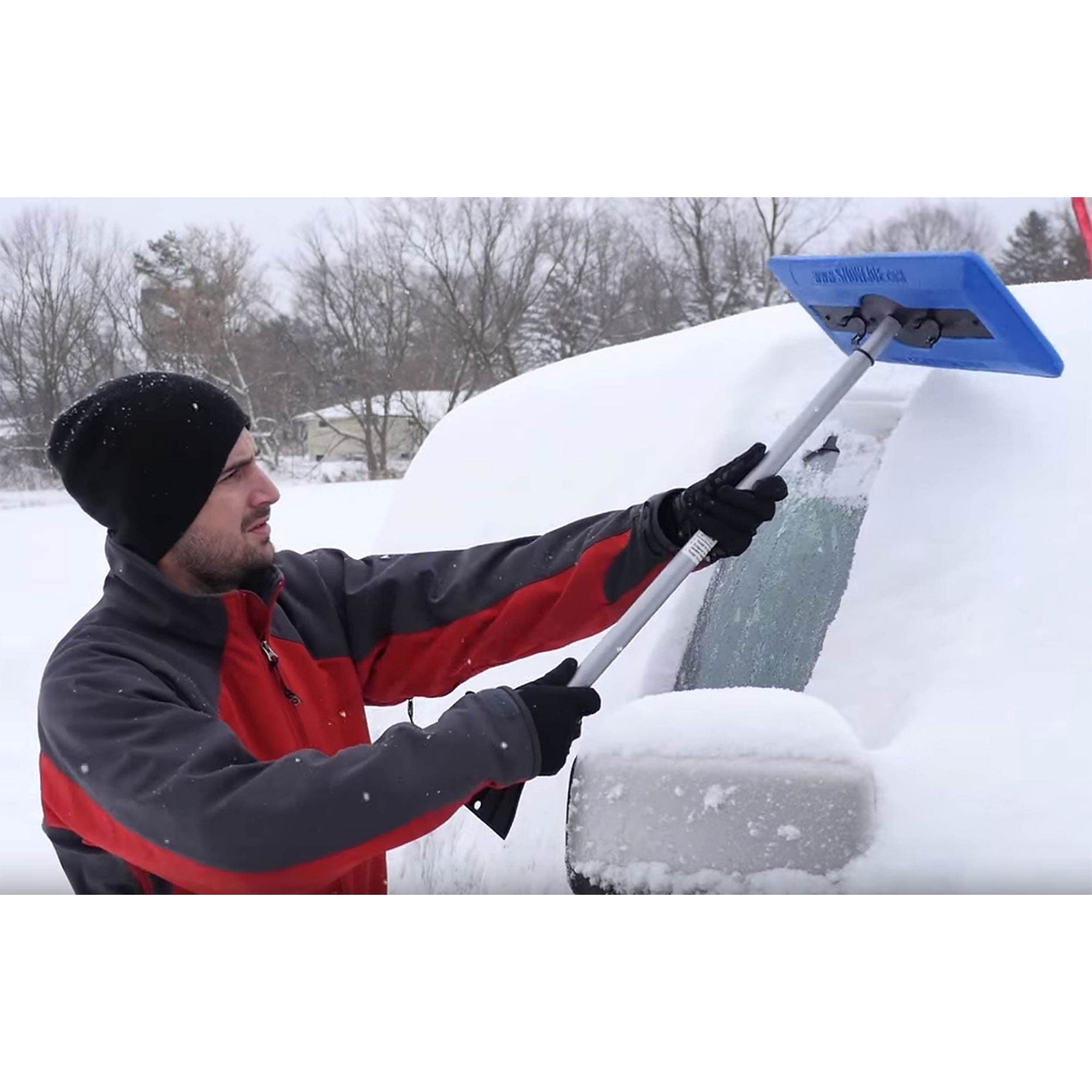Snow Joe 6 Pack Windshield Ice Scraper, Car Window Snow Removal Broom for Winter