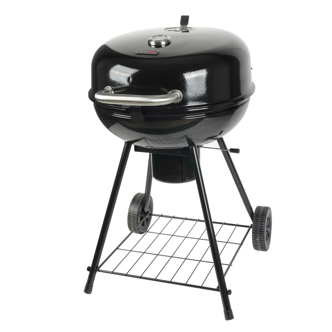 Grill Boss 22" Kettle Charcoal Grill, Porcelain Lid, LG Cooking Area(For Parts)