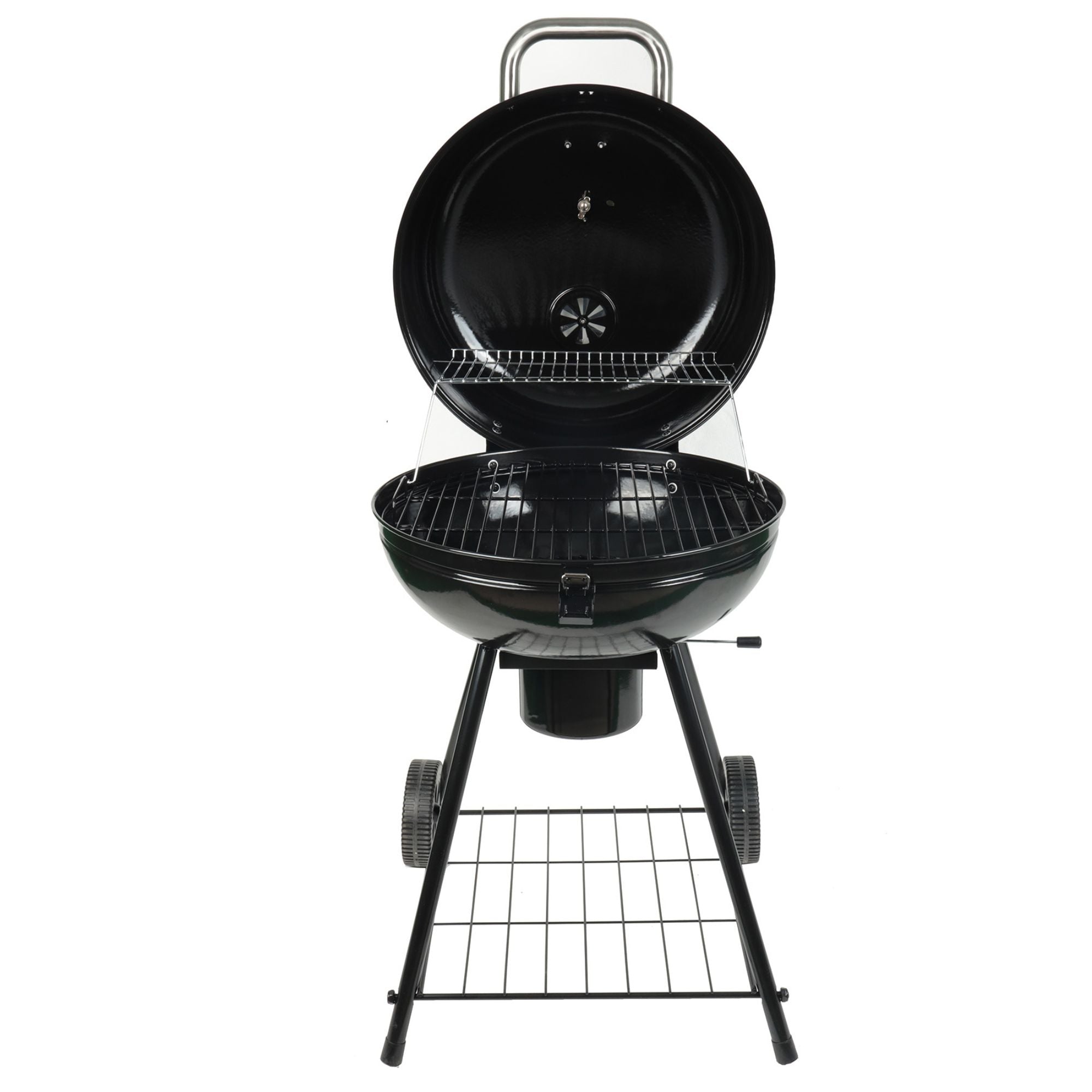 Grill Boss 22" Kettle Charcoal Grill, Porcelain Lid, Large Cooking Area (Used) - VMInnovations