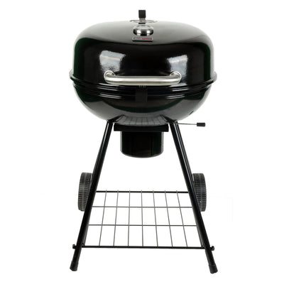 Grill Boss 22" Kettle Charcoal Grill, Porcelain Lid, Large Cooking Area (Used) - VMInnovations
