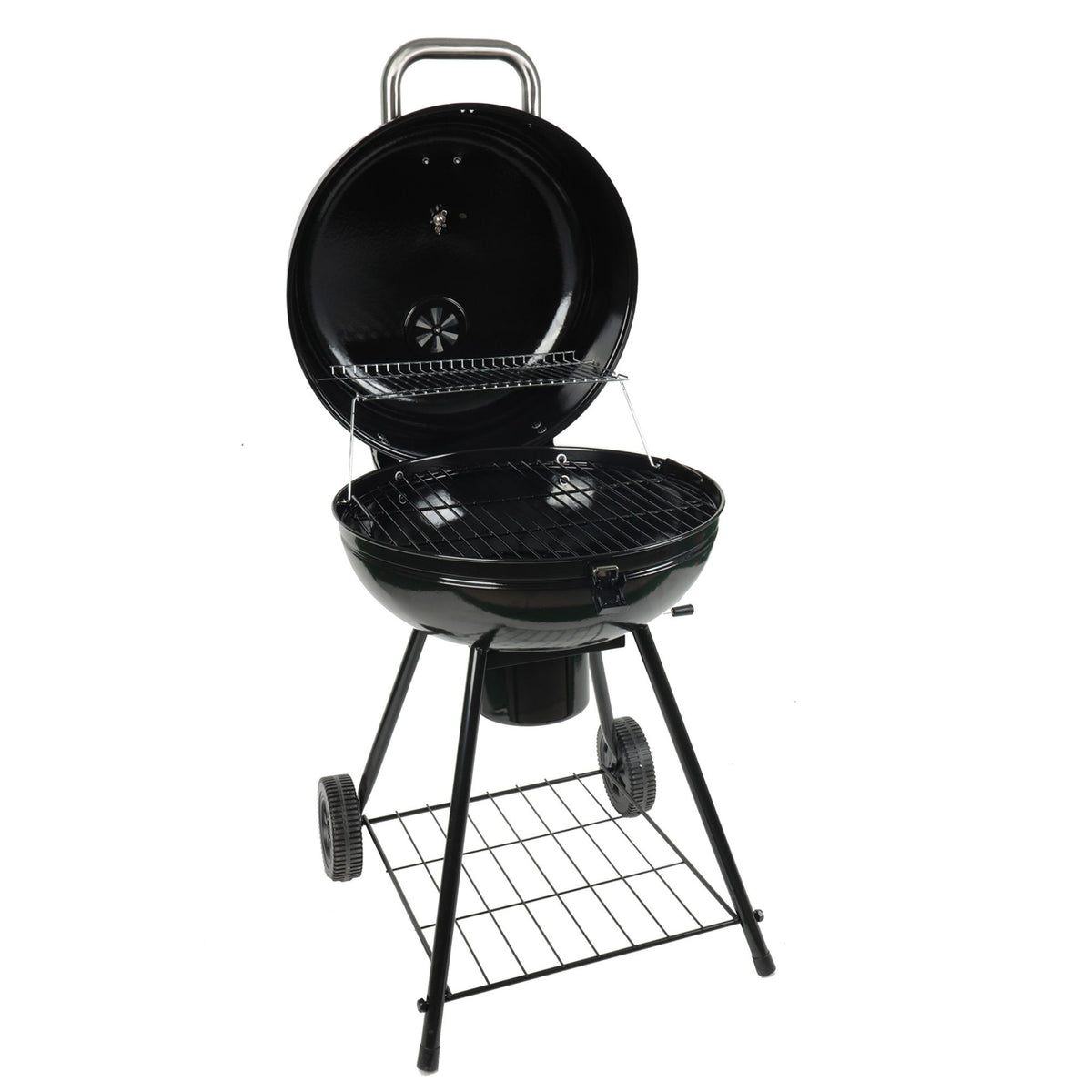 Grill Boss 22" Kettle Charcoal Grill,Porcelain Lid, Large Cooking Area(Open Box)
