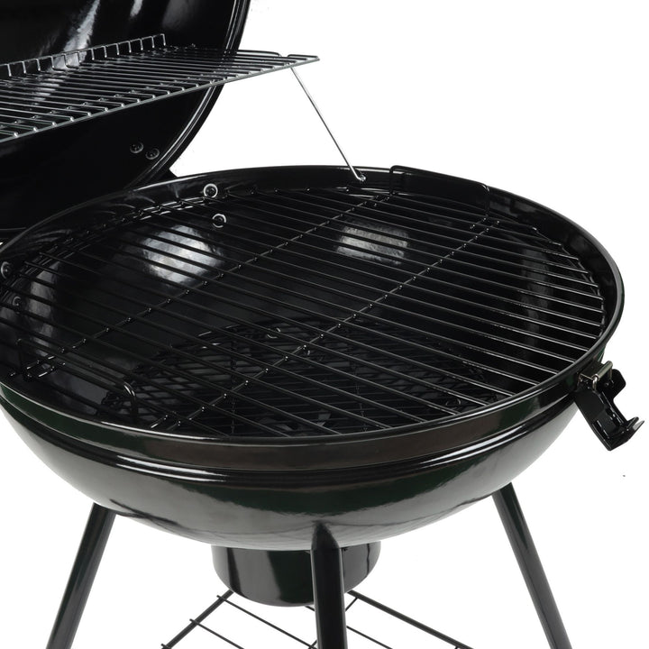 Grill Boss 22" Kettle Charcoal Grill,Porcelain Lid, Large Cooking Area(Open Box)