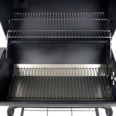 Grill Boss 30" Charcoal Barrel Grill, Adjustable Grate Large(For Parts)