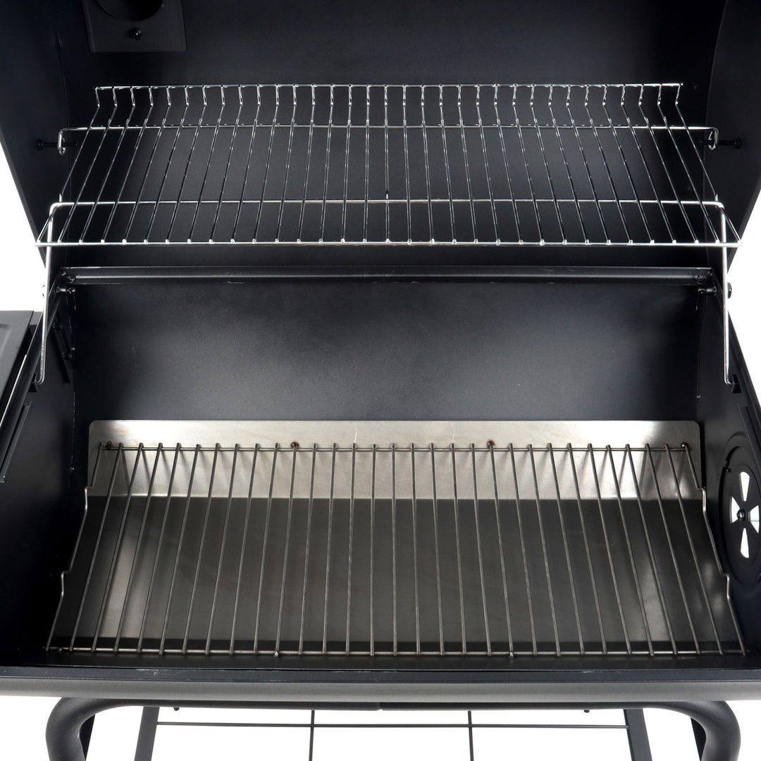 Grill Boss 30" Charcoal Grill, Adjustable Grate Cooking Area, Black (Open Box)