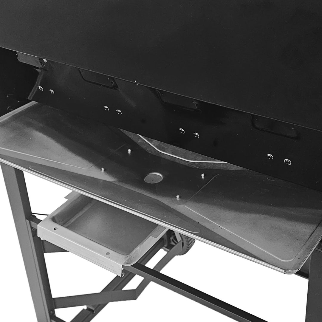 Grill Boss 4-Burner Outdoor Propane Gas Grill w/Side Burner and Wheels (For Parts)