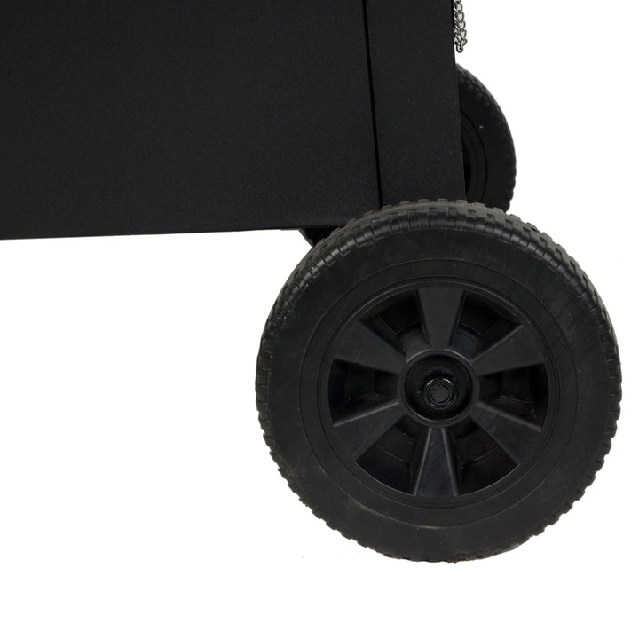 Grill Boss 4-Burner Outdoor Propane Gas Grill w/Side Burner and Wheels (For Parts)