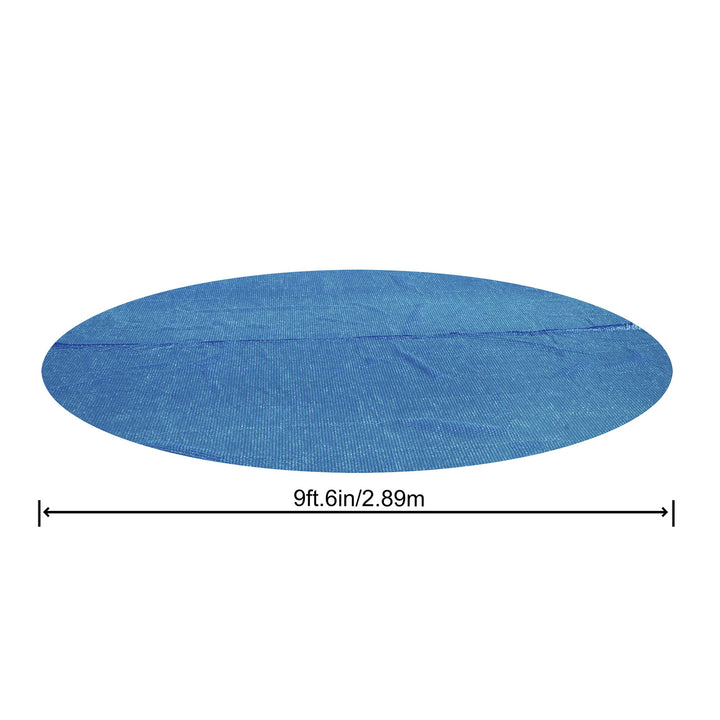 Bestway Round Solar Pool Cover for 10’ Round Above Ground Pools, Blue (Open Box)