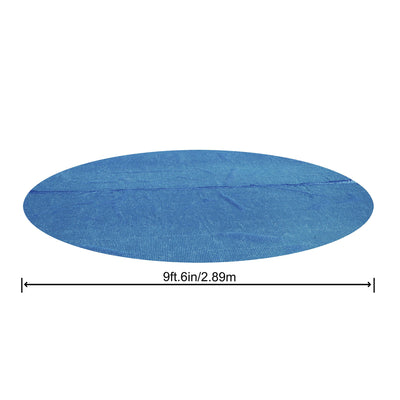Bestway Round Solar Pool Cover for 10’ Round Above Ground Pools, Blue (Open Box) - VMInnovations