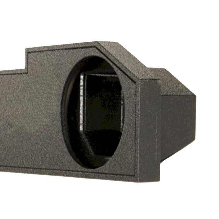 Q Power Single 10-Inch Sealed Subwoofer Enclosure Quad Cab Upfire, Black