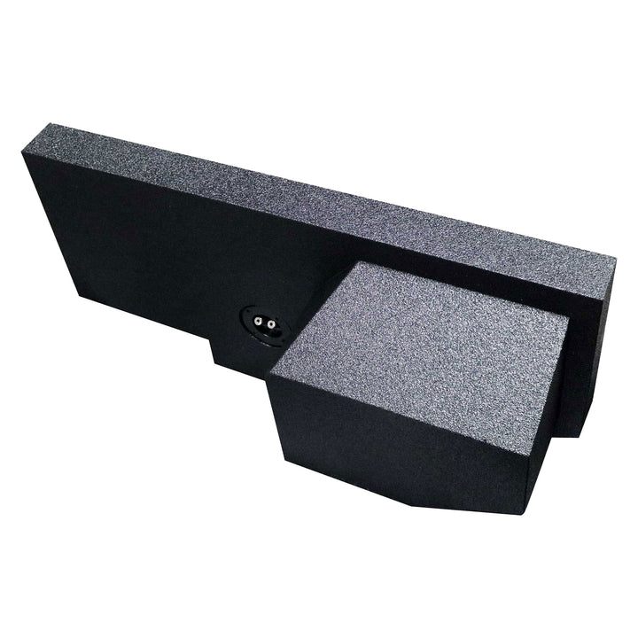 Q Power Single 10-Inch Sealed Subwoofer Enclosure Quad Cab Upfire, Black