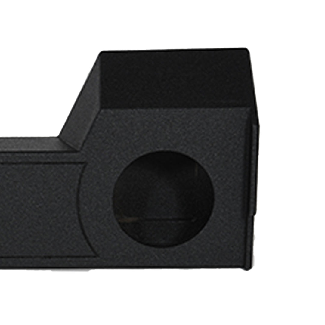 Q Power Dual 10" Subwoofer Enclosure, 2019+ Dodge Crew, Audio Box, Black