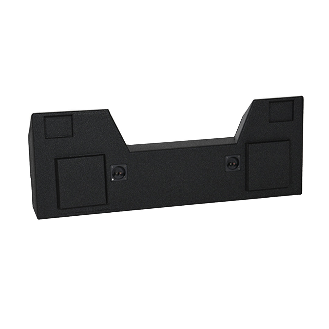 Q Power Dual 12" Subwoofer Enclosure, 2019+ Dodge Crew, Audio Box, Black