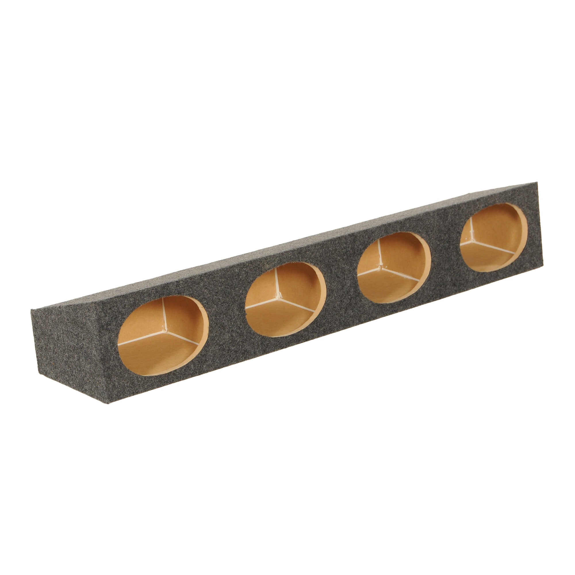 Autotek Street Machine 2 Pair 6x9 Speakers with QPower 4-Hole Wedge Enclosure