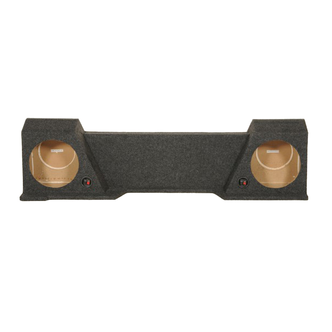 Q Power Dual 10 Inch Subwoofer Box for Chevy Silverado GMC Sierra Extended Cab