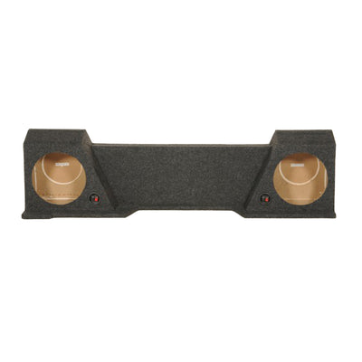 QPower Dual 10" Sub Box for Chevy Silverado XCab and GMC Sierra XCab 2007-2013 - VMInnovations