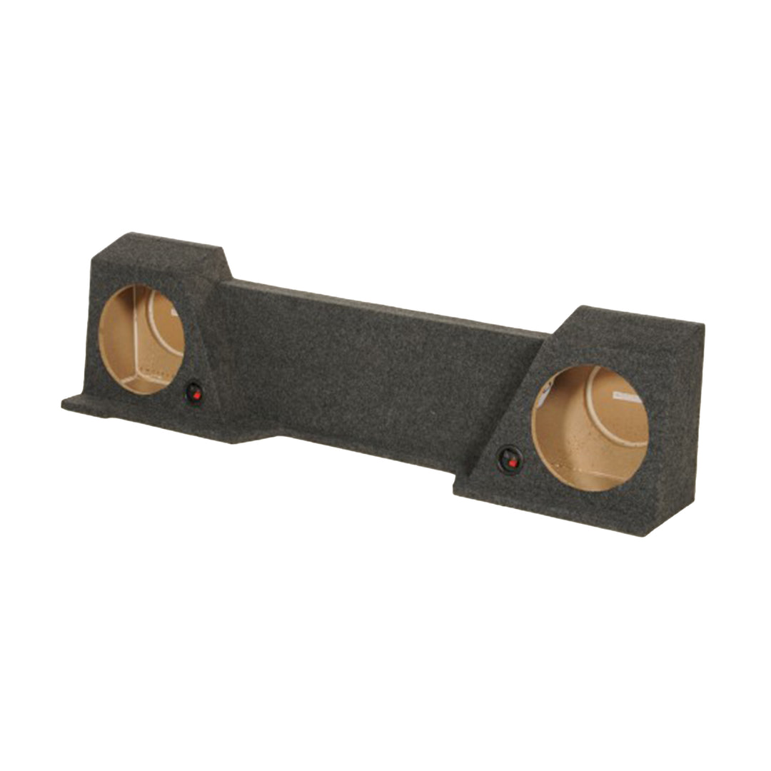 Q Power Dual 10 Inch Subwoofer Box for Chevy Silverado GMC Sierra Extended Cab