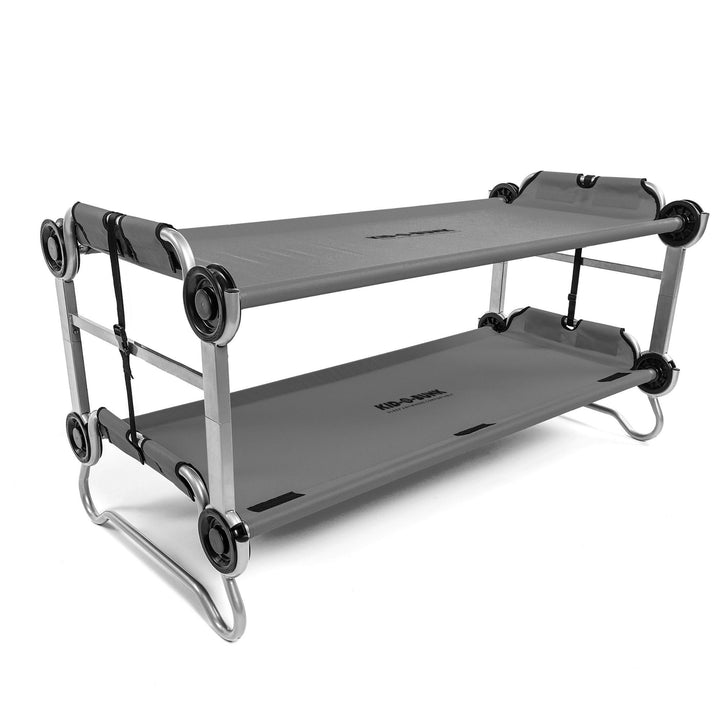 Disc-O-Bed Youth Double Cot Kid-O-Bunk, Storage Organizers & Carry Bag(Open Box)