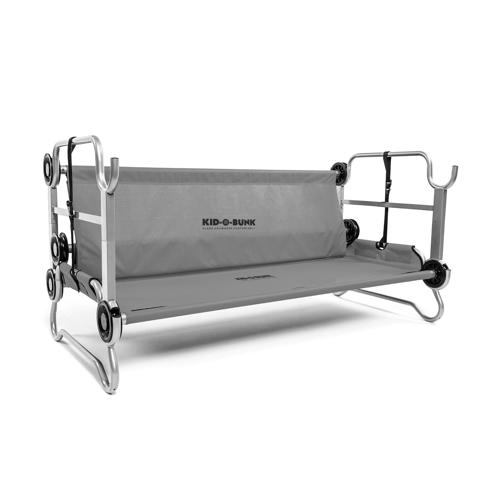 Disc-O-Bed Youth Double Cot Kid-O-Bunk, Storage Organizers & Carry Bag, (Used)