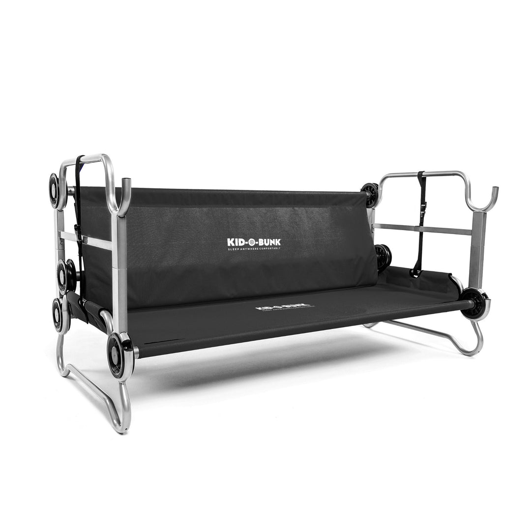 Disc-O-Bed Youth Double Cot Kid-O-Bunk w/ 200 Pound Capacity, Black (Open Box)