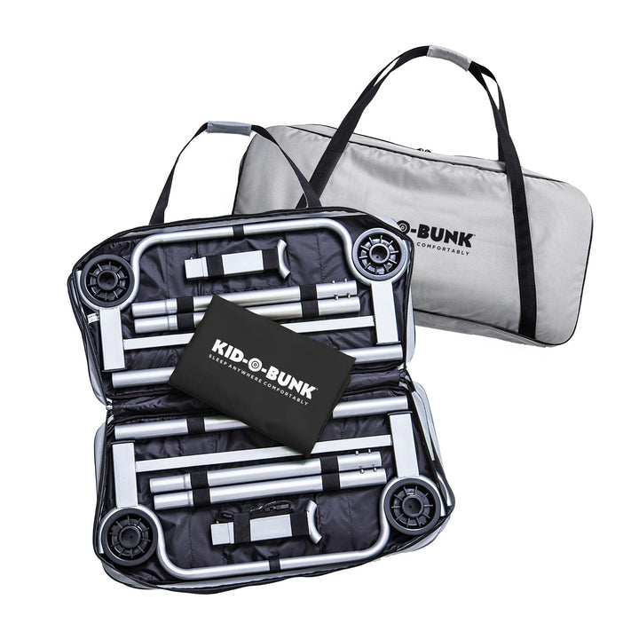 Disc-O-Bed Youth Double Cot Kid-O-Bunk w/ 200 Pound Capacity, Black (Open Box)