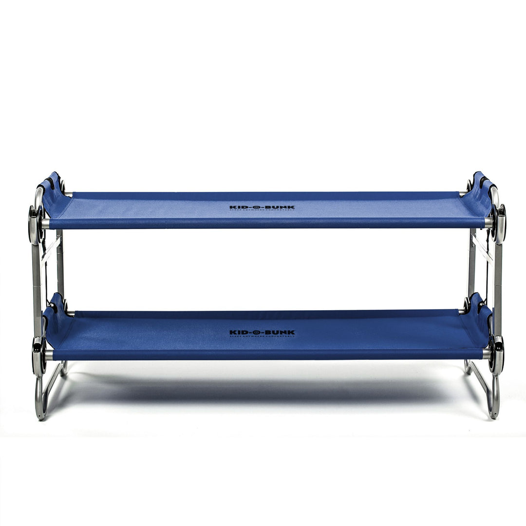 Disc-O-Bed Youth Double Cot Kid-O-Bunk w/ 200 Pound Capacity, Navy (Open Box)