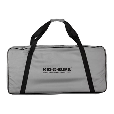 Disc-O-Bed Youth Single Cot Kid-O-Bed with Storage Organizer & Carry Bag, Black - VMInnovations