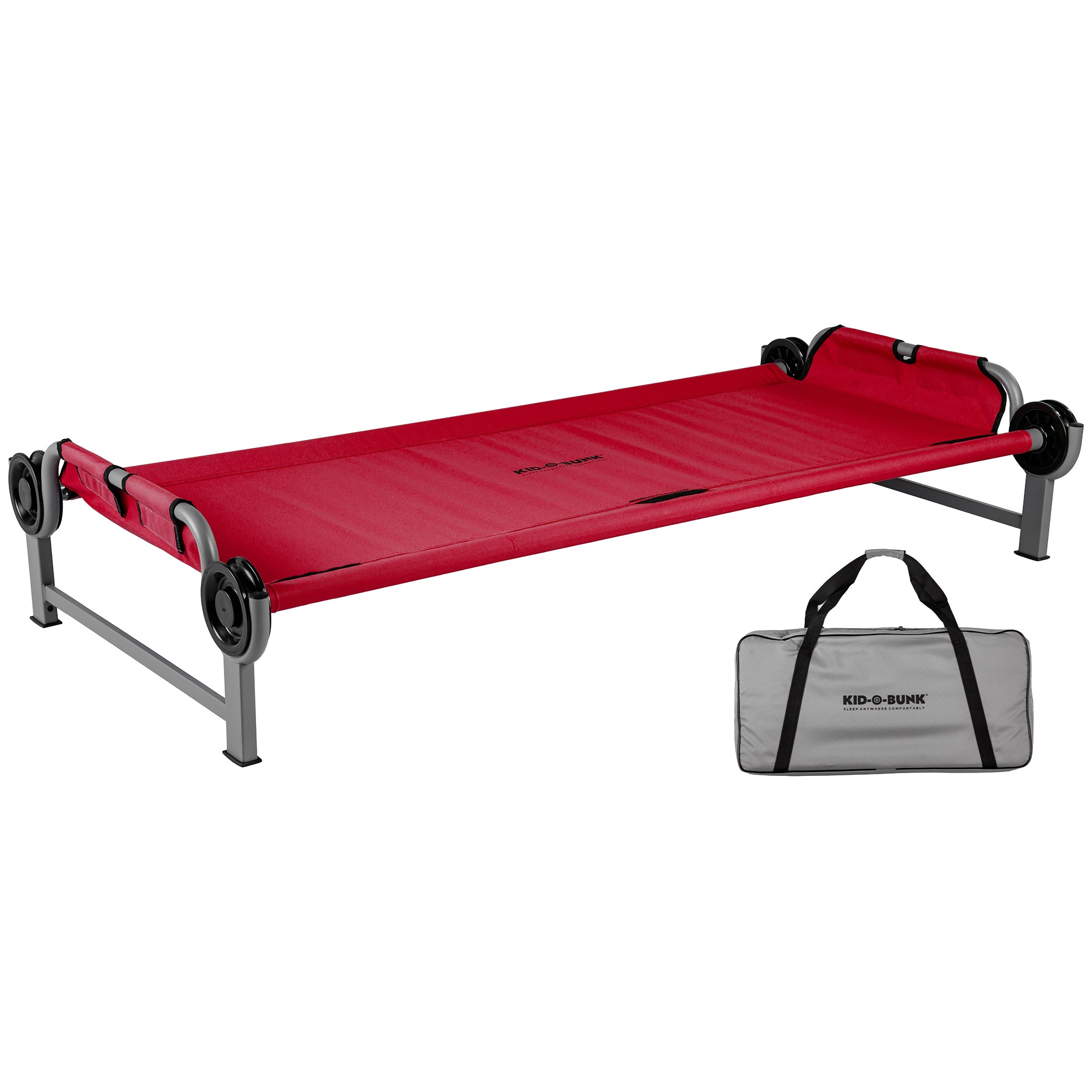 Disc-O-Bed Youth Single Cot Kid-O-Bed w Storage Organizer & Carry Bag (Open Box)