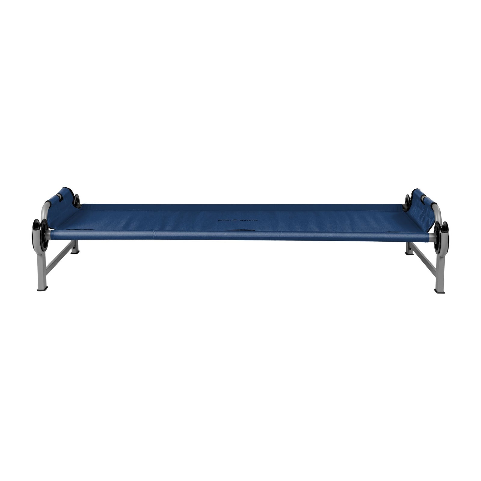 Disc-O-Bed Youth Single Cot Kid-O-Bed with Storage Organizer & Carry Bag, Navy - VMInnovations