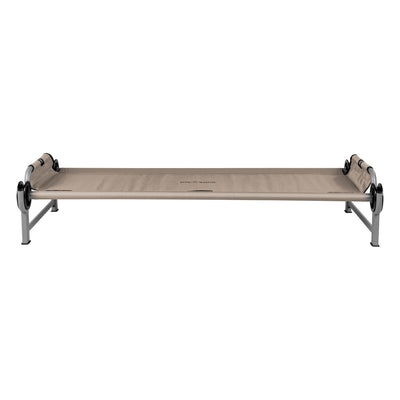 Disc-O-Bed Youth Single Cot Kid-O-Bed with Storage Organizer & Carry Bag, Tan - VMInnovations