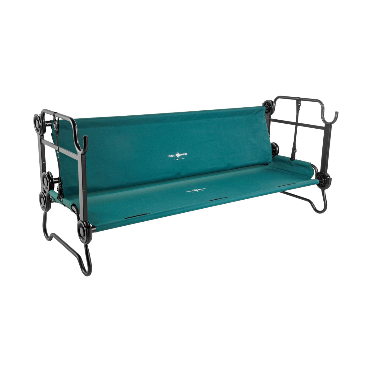 Disc-O-Bed Large Outdoor Convertible 2 Person Portable Camping Cots (Open Box) - VMInnovations