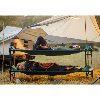 Disc-O-Bed Large Outdoor Convertible 2 Person Portable Camping Cots (Open Box) - VMInnovations